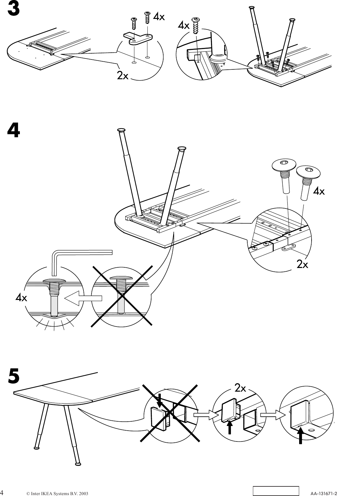 Page 4 of 4 - Ikea Ikea-Galant-Table-Top-1-4-Round-Assembly-Instruction