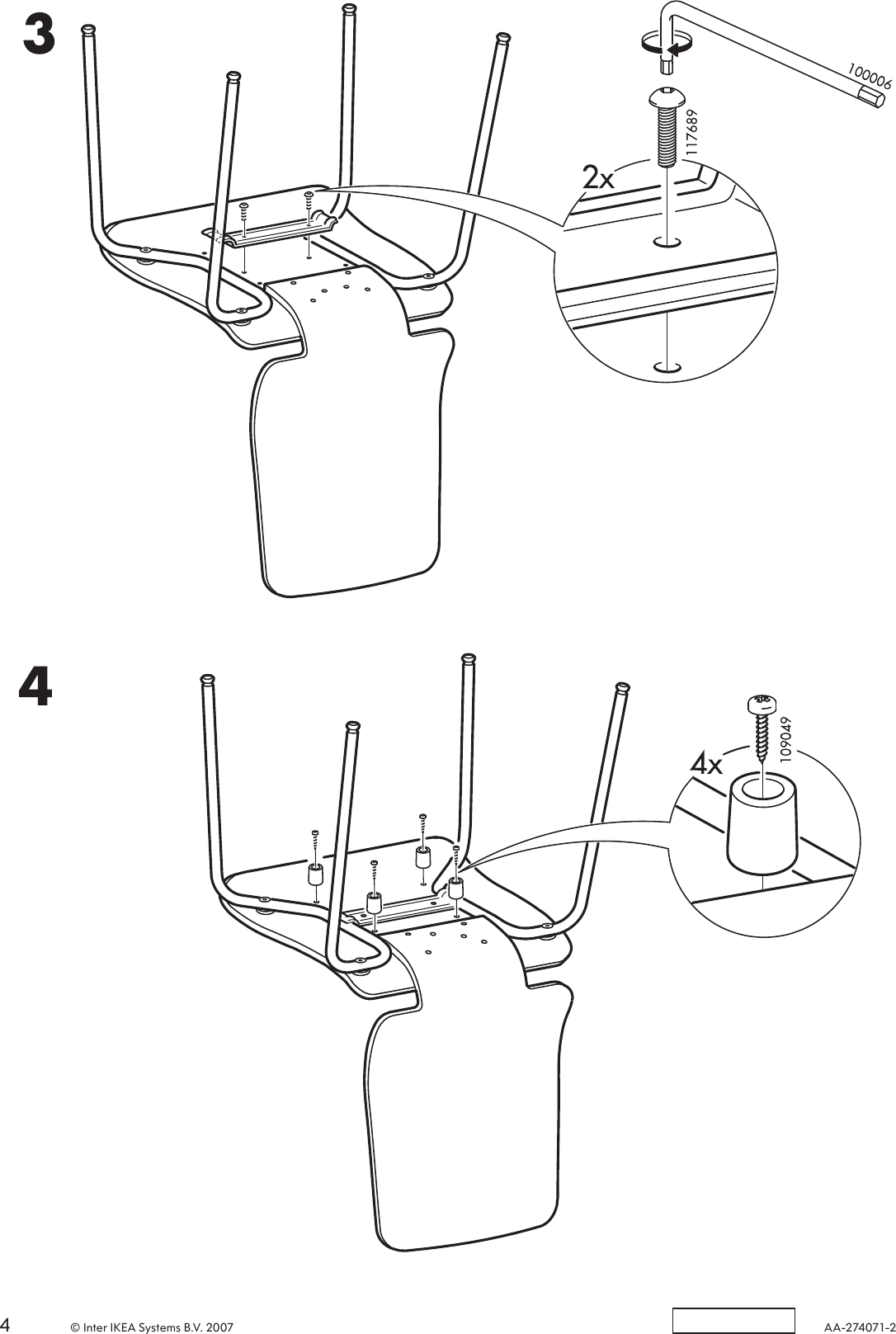 Page 4 of 4 - Ikea Ikea-Gilbert-Chair-Assembly-Instruction