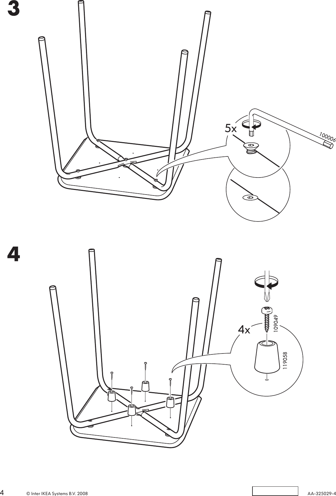 Page 4 of 4 - Ikea Ikea-Gilbert-Stool-Assembly-Instruction