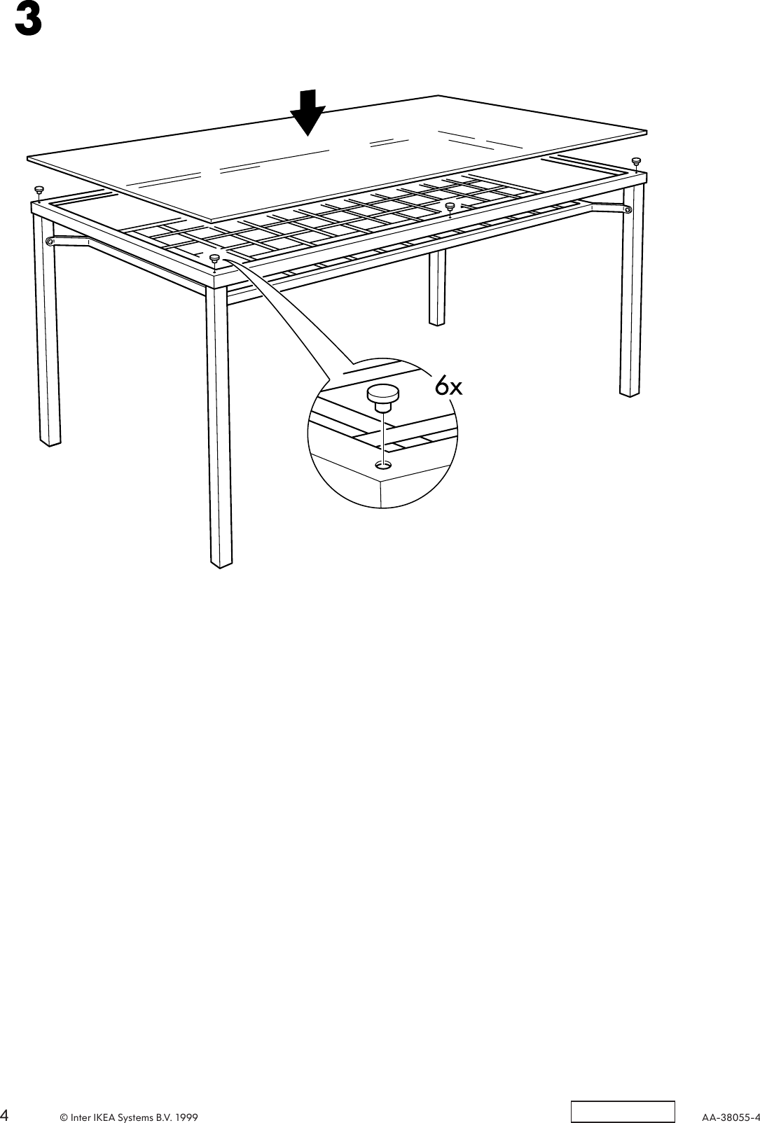 Page 4 of 4 - Ikea Ikea-Granas-Dining-Table-59X31-Assembly-Instruction