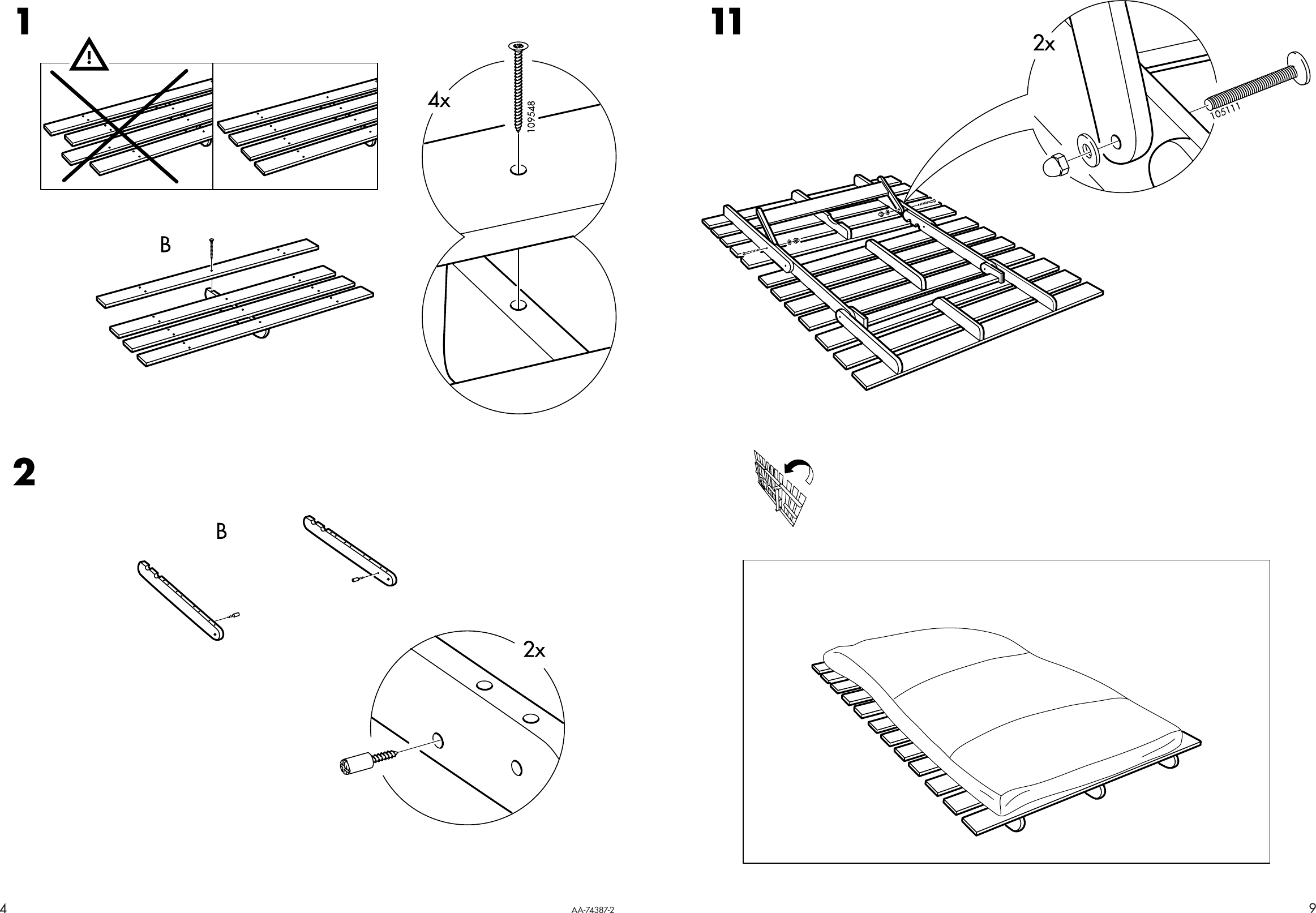 Page 4 of 6 - Ikea Ikea-Grankulla-Futon-Sofa-Frame-55X43X32-Assembly-Instruction-2  Ikea-grankulla-futon-sofa-frame-55x43x32-assembly-instruction
