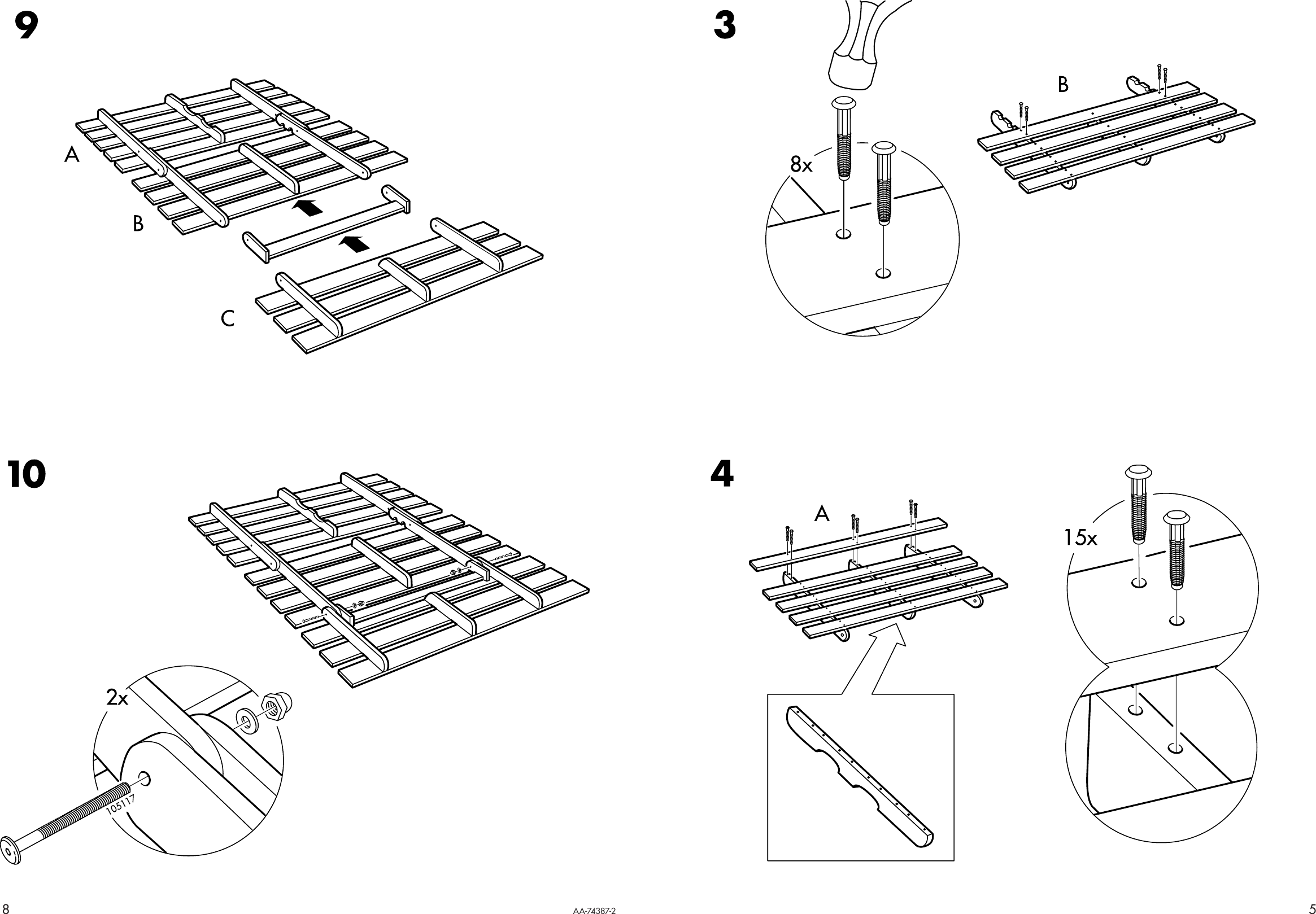 Page 5 of 6 - Ikea Ikea-Grankulla-Futon-Sofa-Frame-55X43X32-Assembly-Instruction-2  Ikea-grankulla-futon-sofa-frame-55x43x32-assembly-instruction