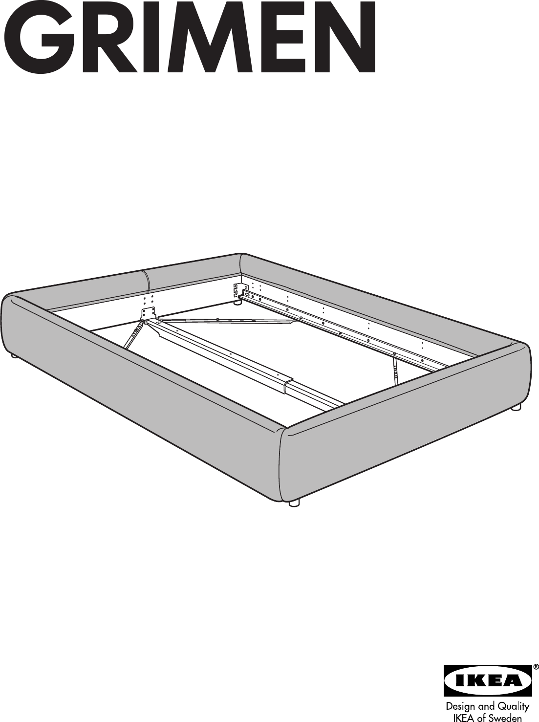 Ikea Grimen Bed Frame Full Queen Assembly Instruction