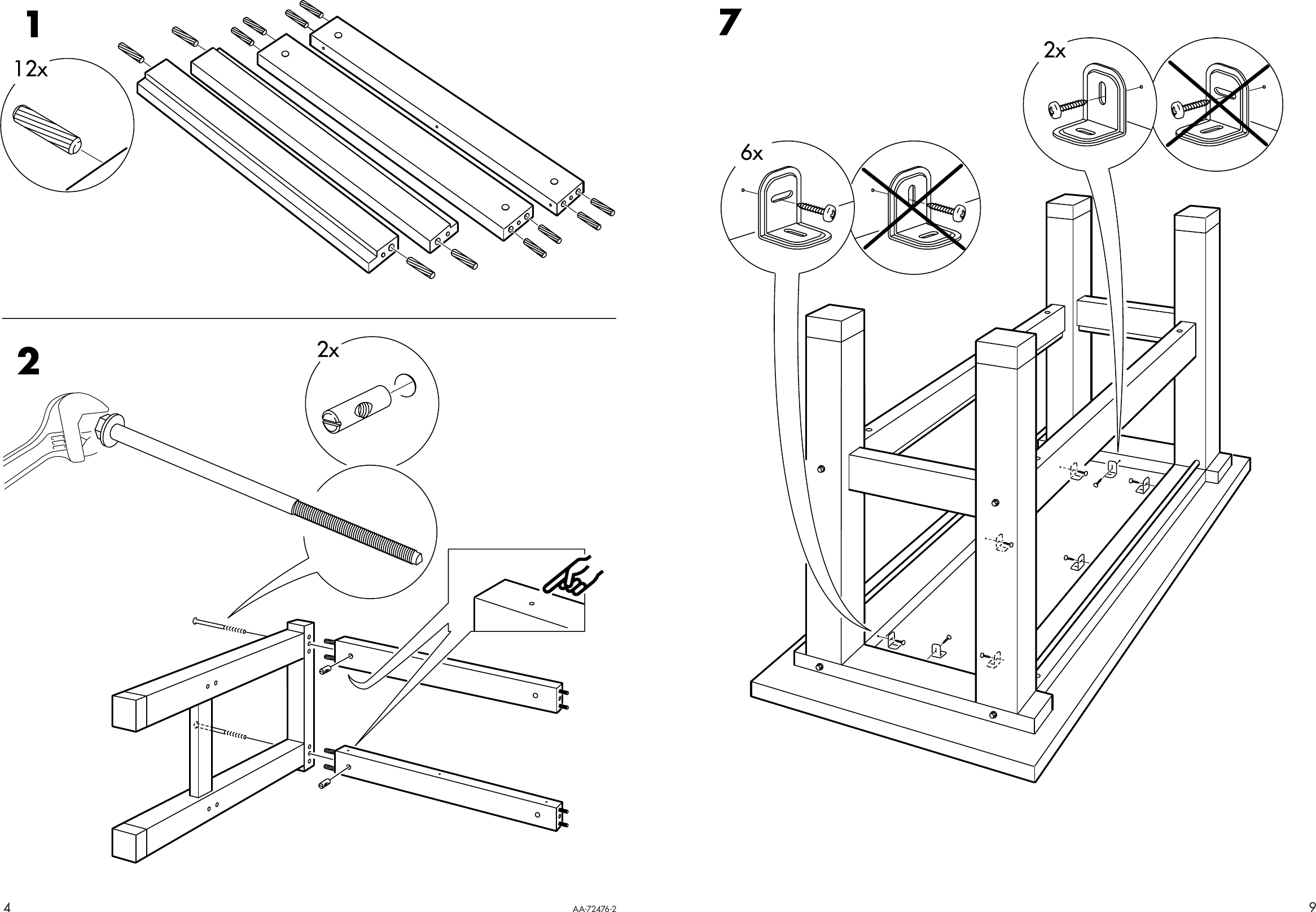 Page 4 of 6 - Ikea Ikea-Groland-Kitchen-Island-47X35-Assembly-Instruction 0