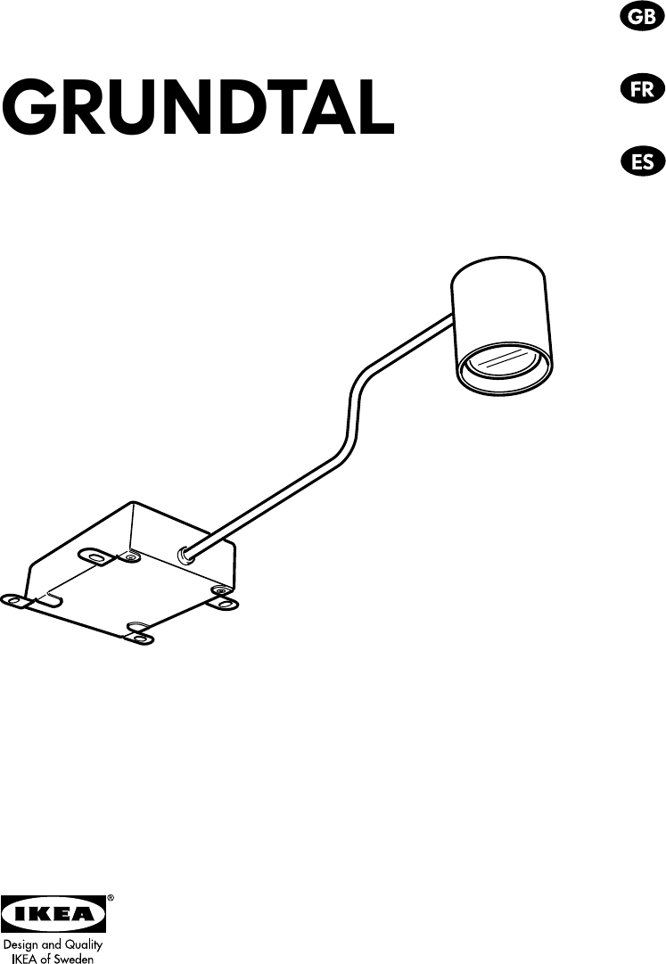 Ikea Grundtal Cabinet Lighting Assembly Instruction
