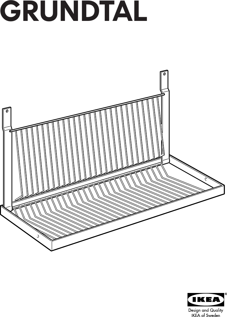 Ikea Grundtal Dish Drain Assembly Instruction