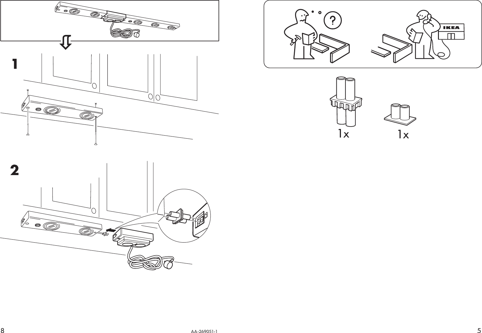 Page 5 of 6 - Ikea Ikea-Grundtal-Electrical-Outlet-Double-Assembly-Instruction