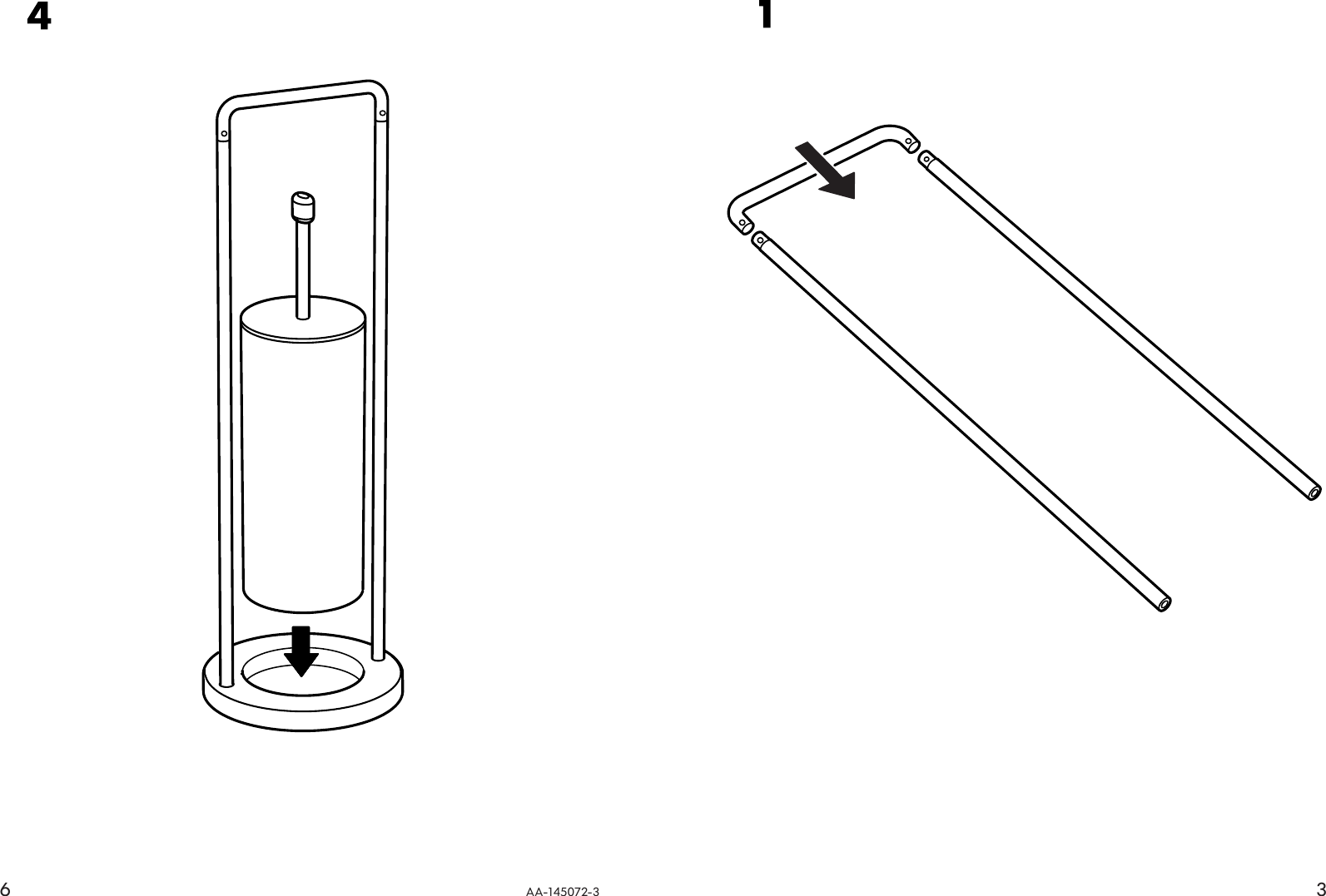 Page 3 of 4 - Ikea Ikea-Grundtal-Toilet-Brush-Toilet-Paper-Holder-Assembly-Instruction-2  Ikea-grundtal-toilet-brush-toilet-paper-holder-assembly-instruction