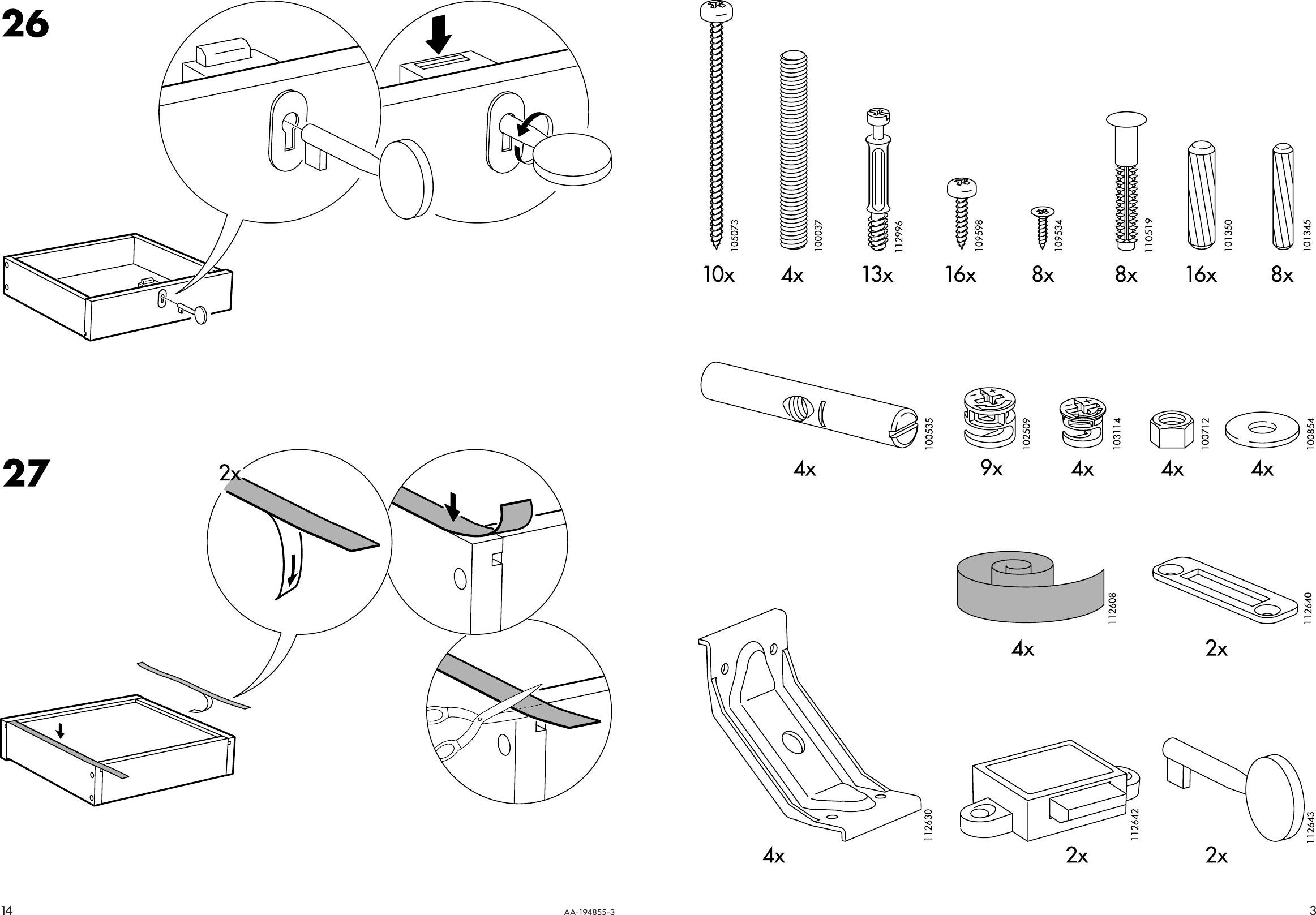 Page 3 of 8 - Ikea Ikea-Gustav-Desk-Shlf-Unit-43X24-Assembly-Instruction