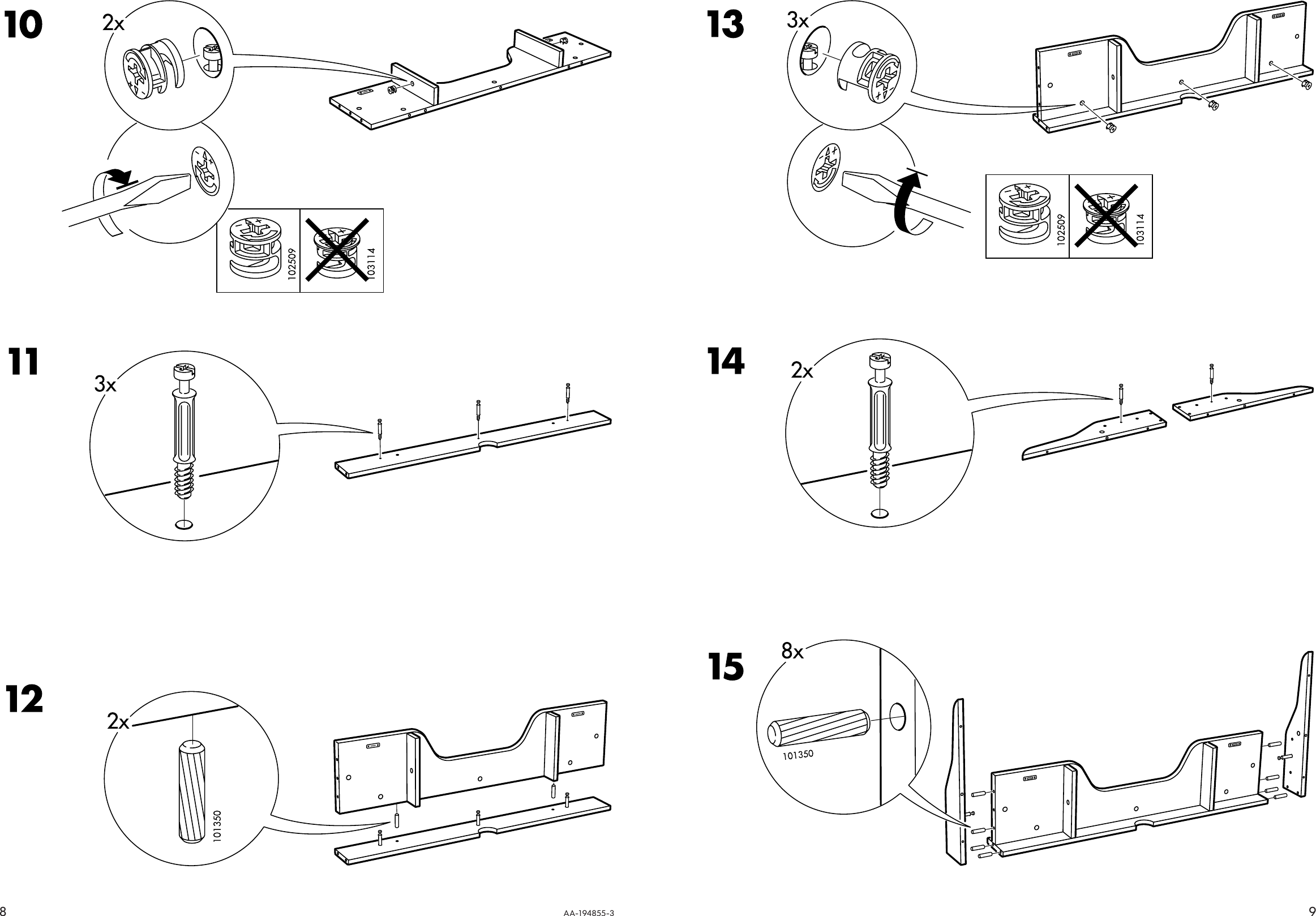 Page 8 of 8 - Ikea Ikea-Gustav-Desk-Shlf-Unit-43X24-Assembly-Instruction