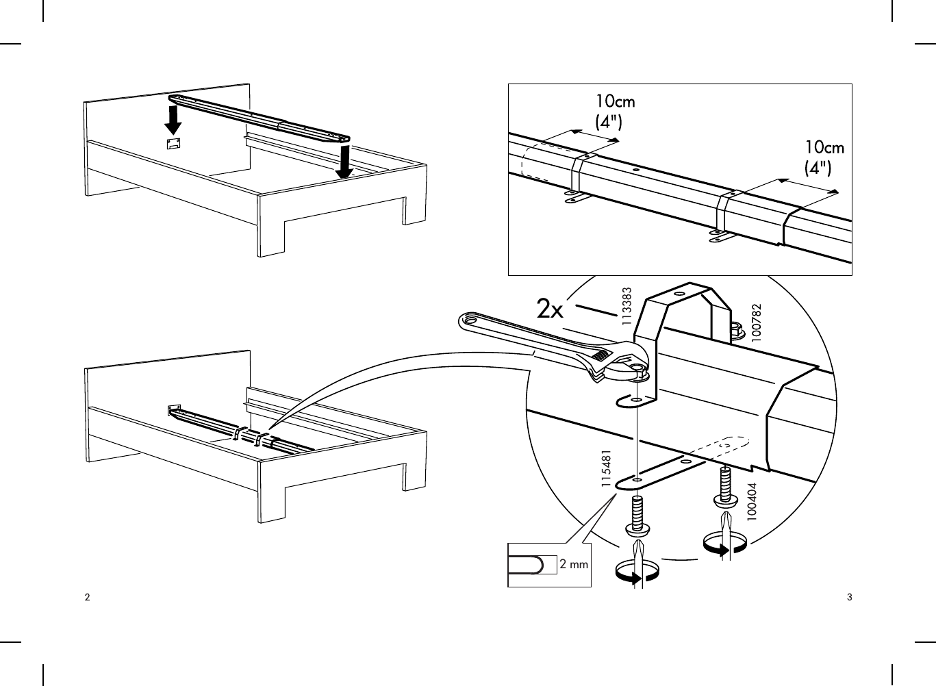 Ikea Hamar Midbeam Assembly Instruction S01,04