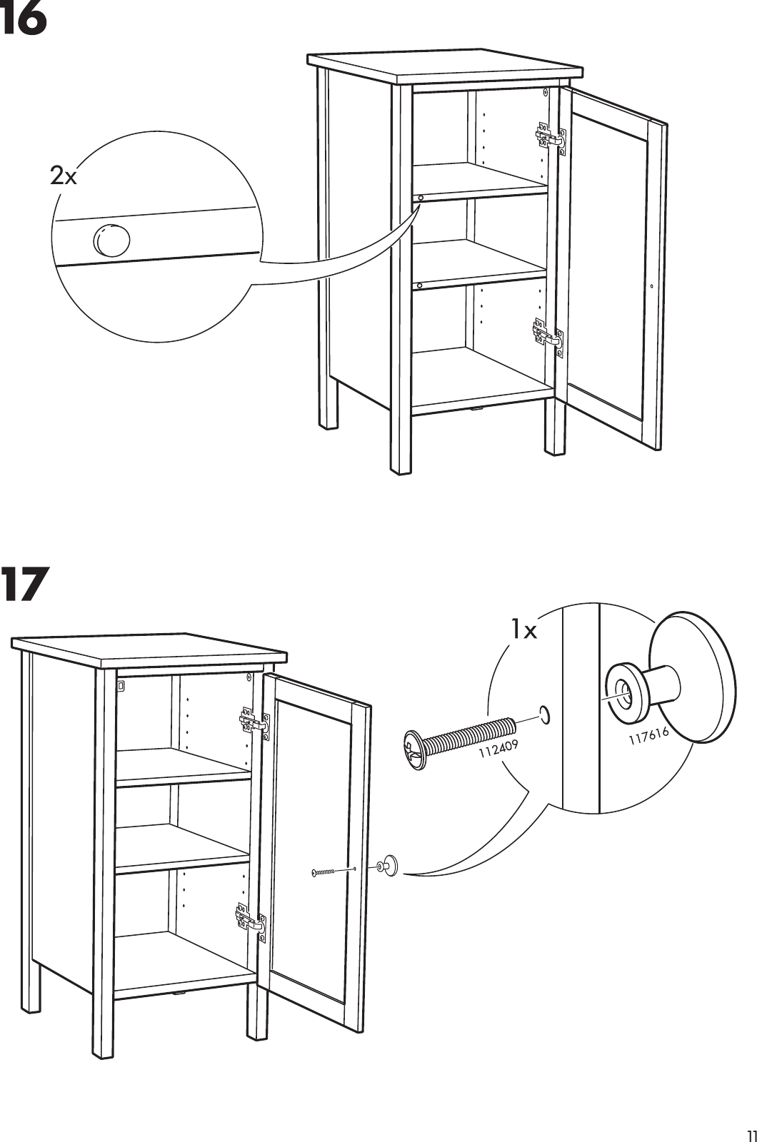 Page 11 of 12 - Ikea Ikea-Hemnes-Bedside-Table-15X15-Assembly-Instruction