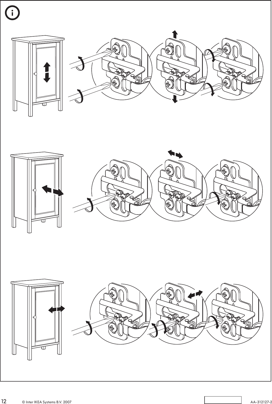 Page 12 of 12 - Ikea Ikea-Hemnes-Bedside-Table-15X15-Assembly-Instruction