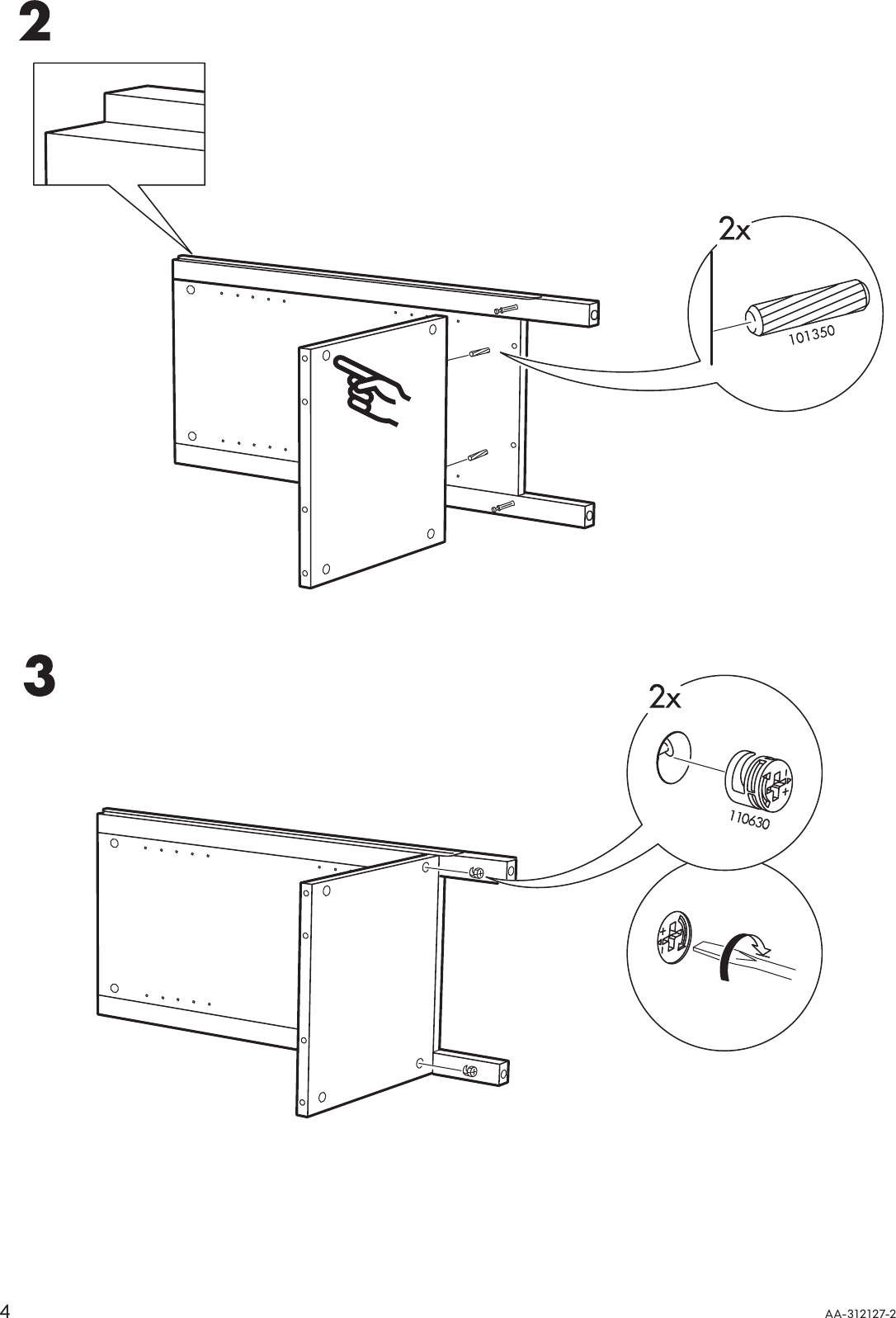 Page 4 of 12 - Ikea Ikea-Hemnes-Bedside-Table-15X15-Assembly-Instruction