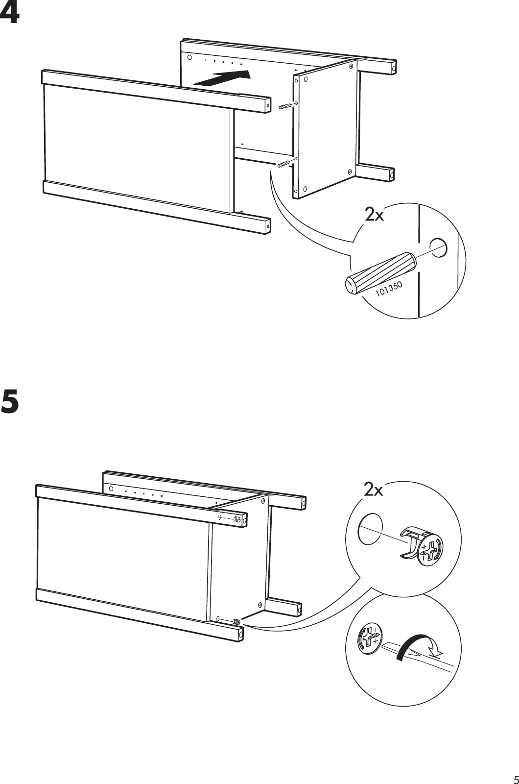 Page 5 of 12 - Ikea Ikea-Hemnes-Bedside-Table-15X15-Assembly-Instruction