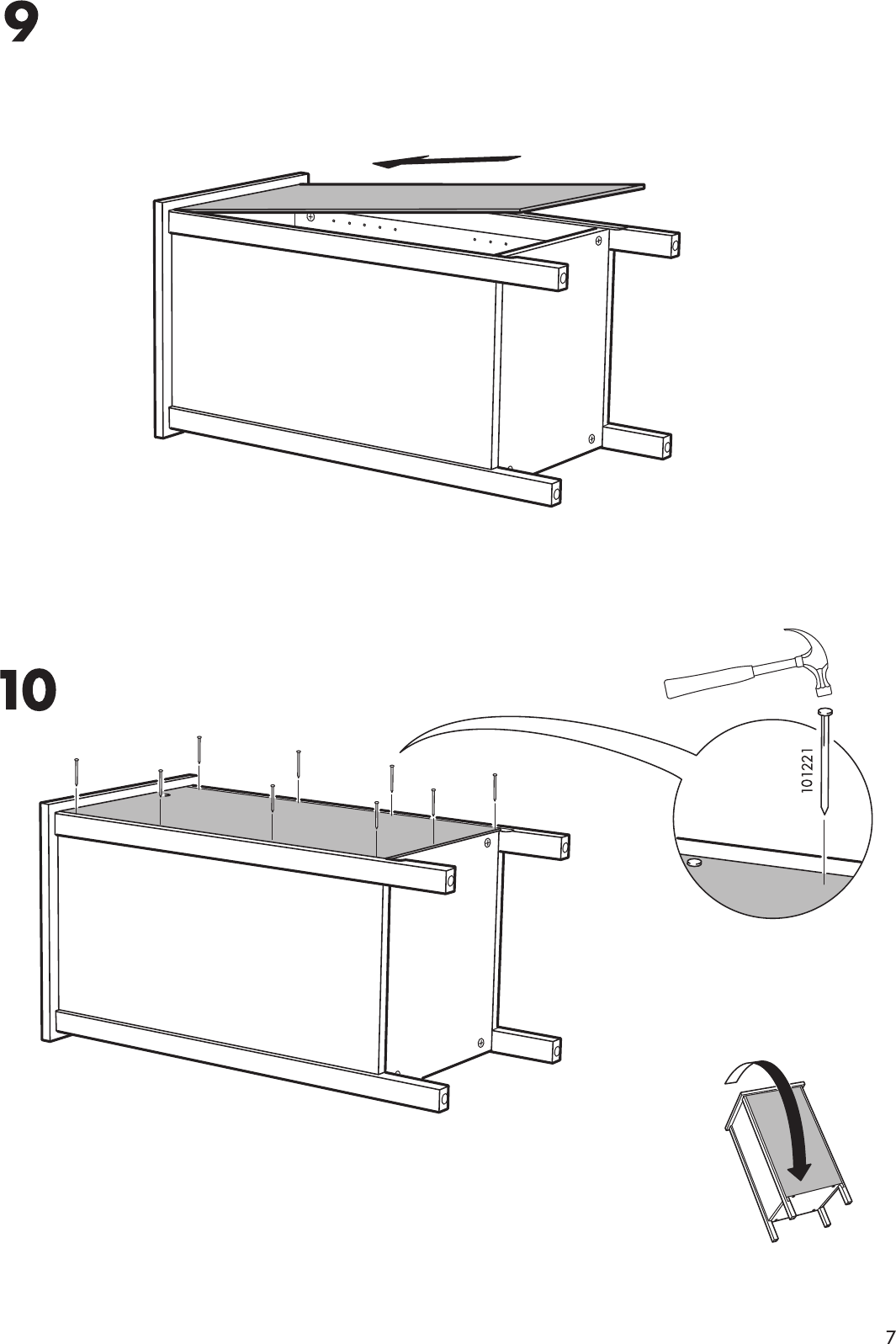 Page 7 of 12 - Ikea Ikea-Hemnes-Bedside-Table-15X15-Assembly-Instruction