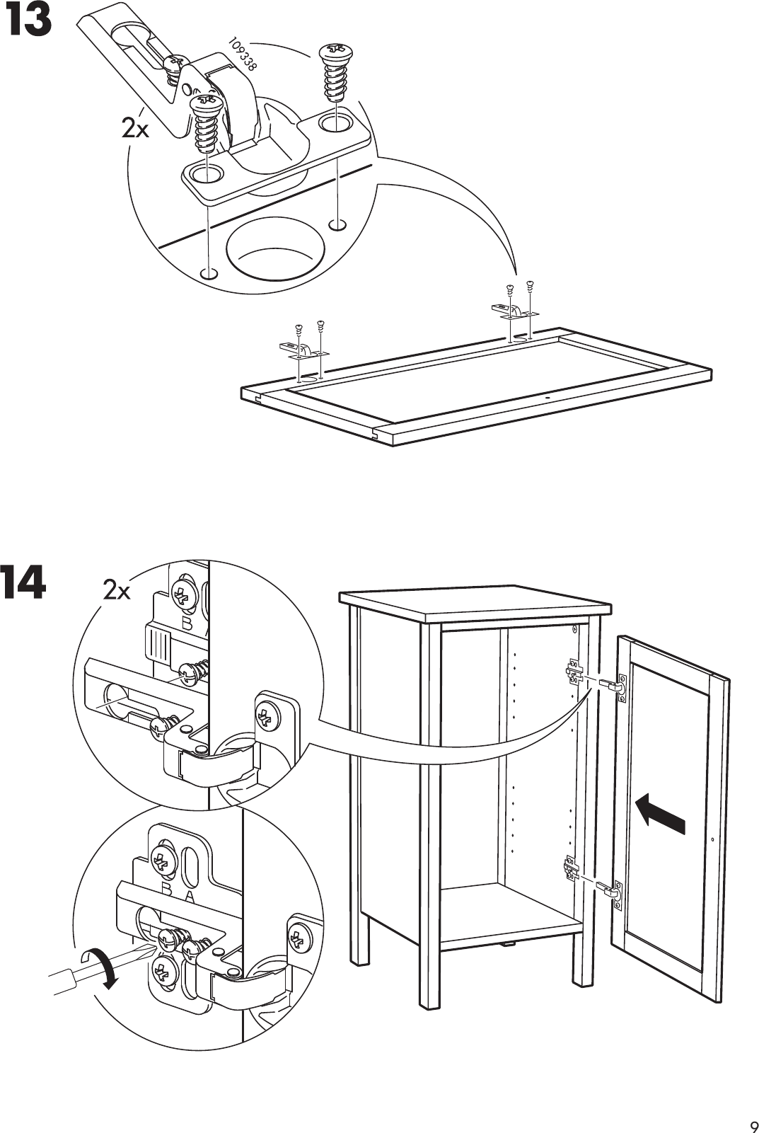 Page 9 of 12 - Ikea Ikea-Hemnes-Bedside-Table-15X15-Assembly-Instruction