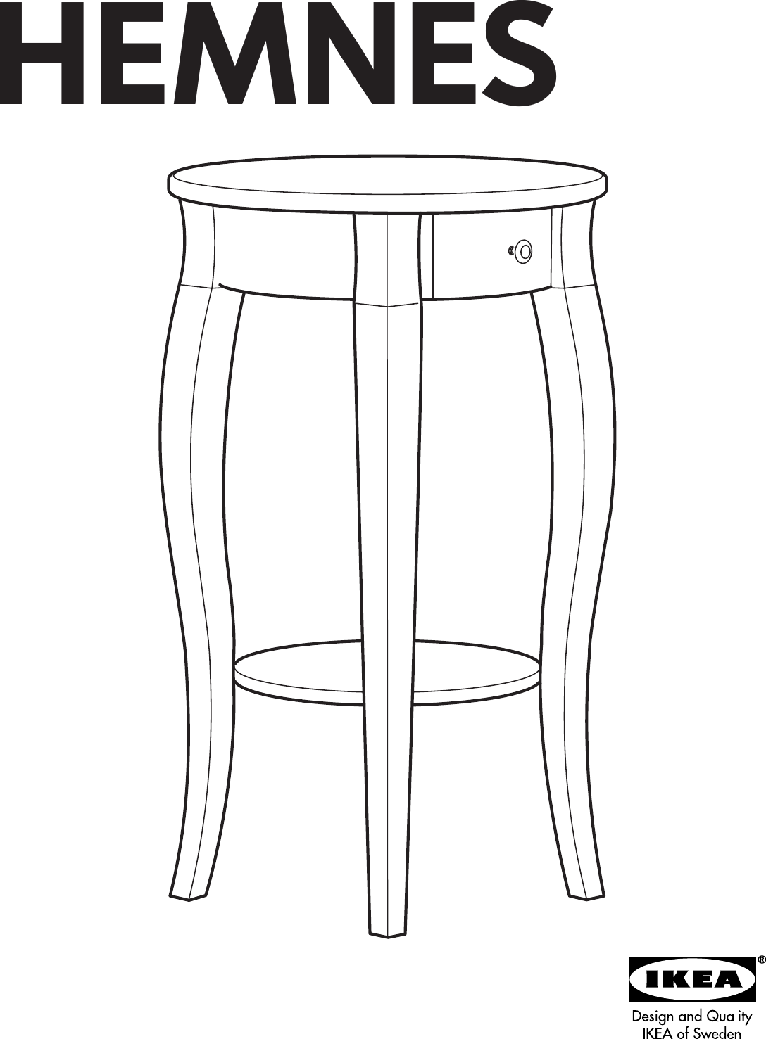 Ikea Hemnes Bedside Table 17 Round, Round Bedside Table Ikea