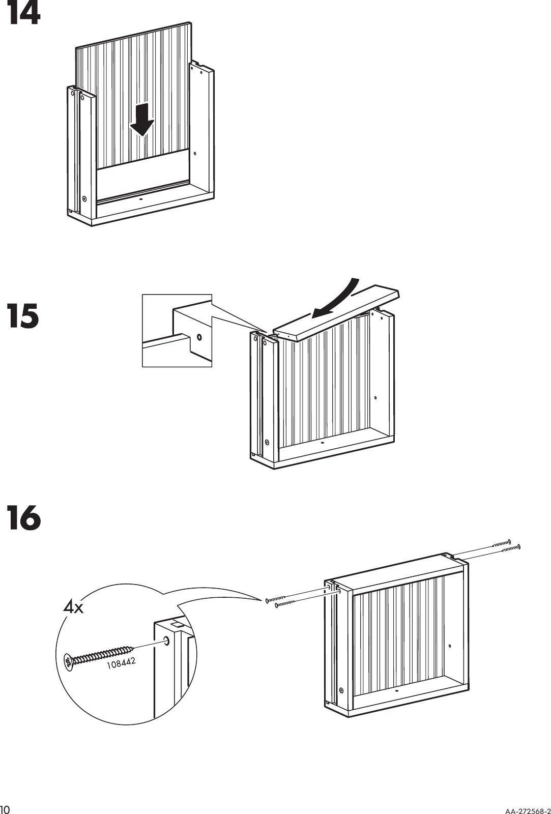 Page 10 of 12 - Ikea Ikea-Hemnes-Bedside-Table-18X14-Assembly-Instruction