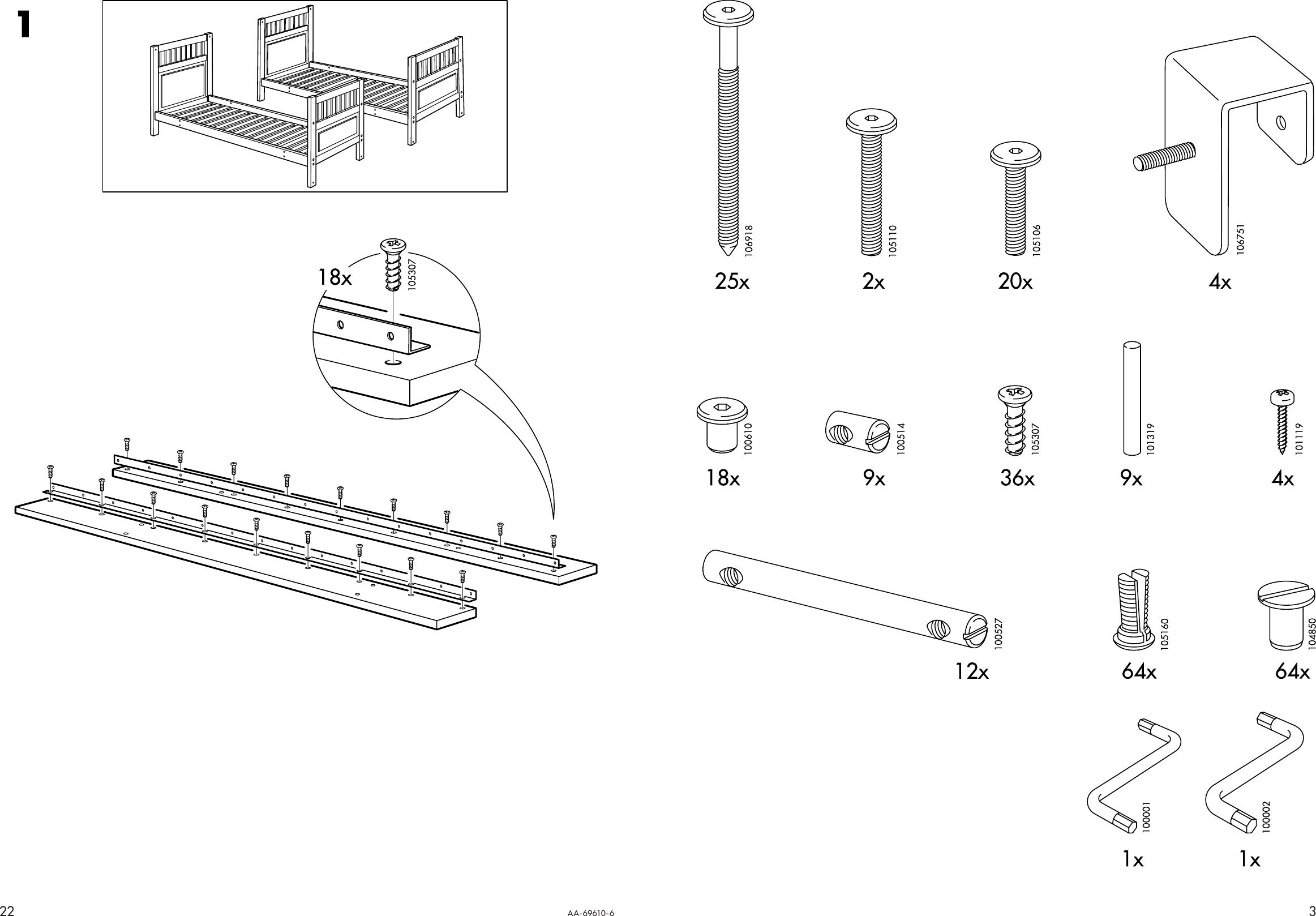 Hemnes Bed Instructions, Ikea Hemnes King Size Bed Assembly Instructions