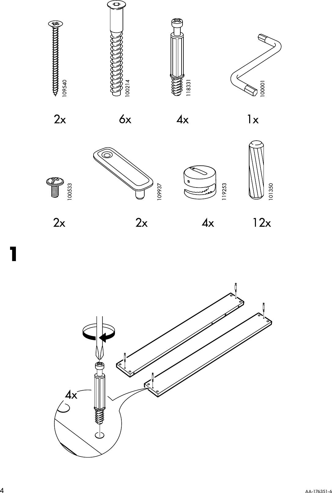 Page 4 of 8 - Ikea Ikea-Hemnes-Changing-Table-Top-Assembly-Instruction