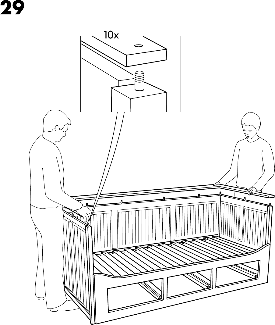 Ikea Hemnes Day Bed W 3 Drawers Assembly Instruction