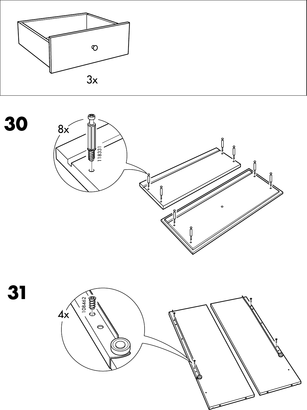 Ikea Hemnes Day Bed W 3 Drawers Assembly Instruction   Asset 14 