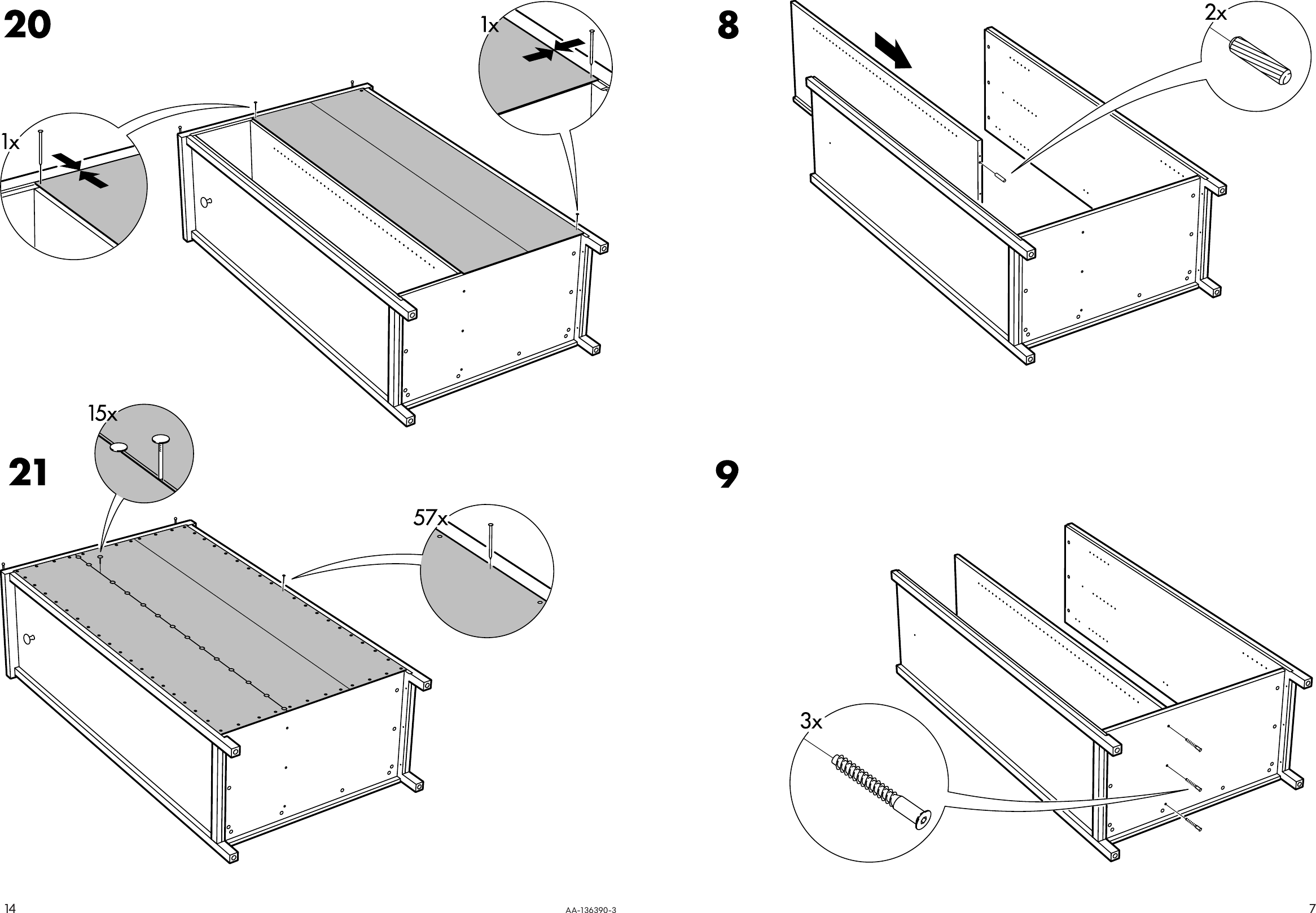 Page 7 of 10 - Ikea Ikea-Hemnes-Wardrobe-Assembly-Instruction