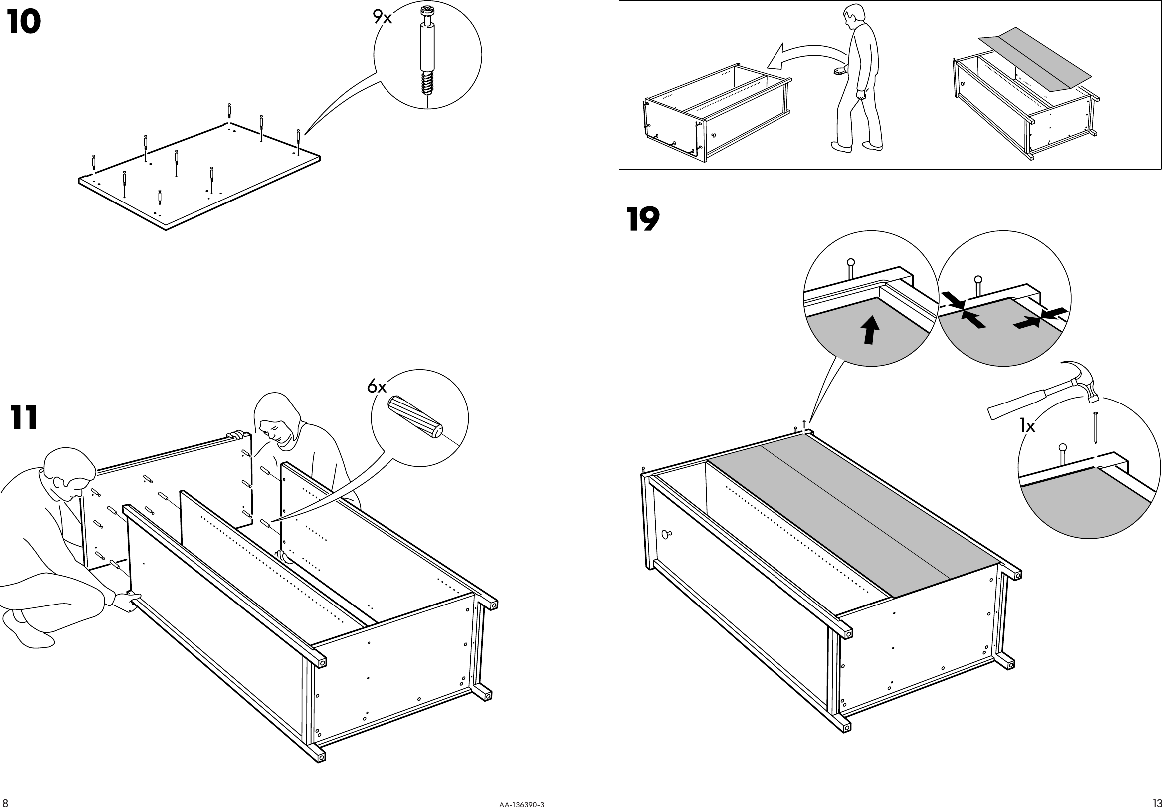 Page 8 of 10 - Ikea Ikea-Hemnes-Wardrobe-Assembly-Instruction