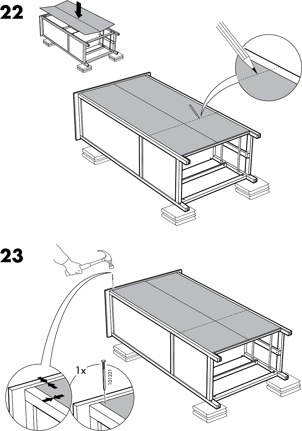 Ikea Hemnes Wardrobe W 2 Drawers Assembly Instruction