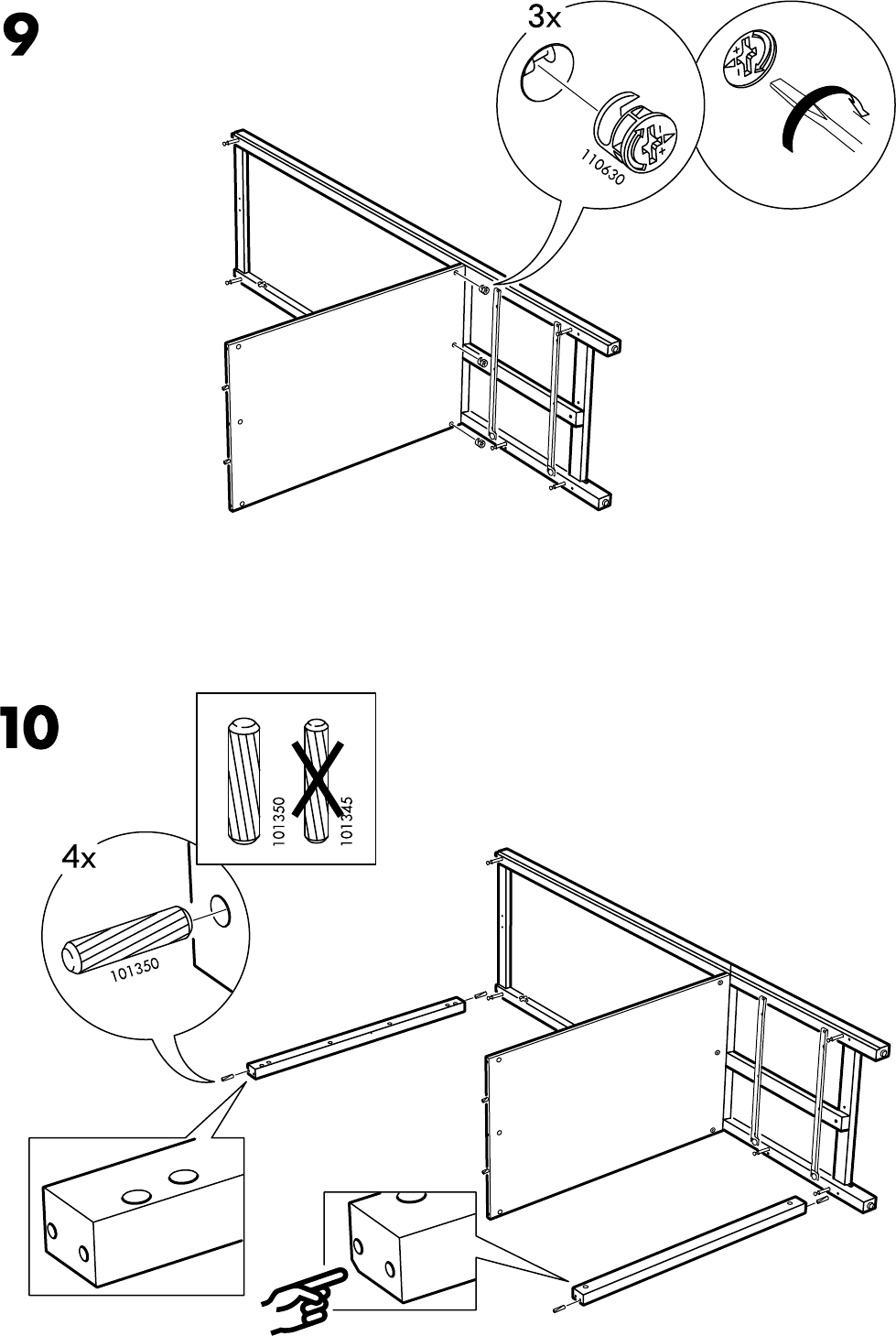Ikea Hemnes Wardrobe W 2 Drawers Assembly Instruction