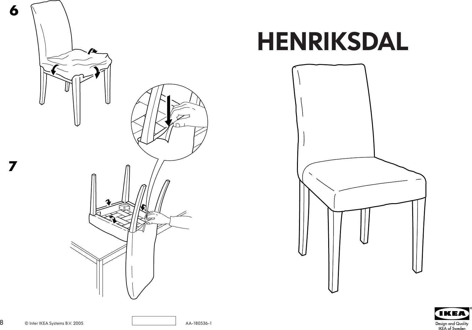 Page 1 of 4 - Ikea Ikea-Henriksdal-Chair-Frame-Assembly-Instruction-2  Ikea-henriksdal-chair-frame-assembly-instruction