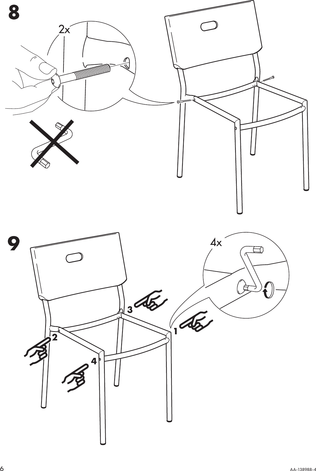 Page 6 of 8 - Ikea Ikea-Herman-Chair-Assembly-Instruction