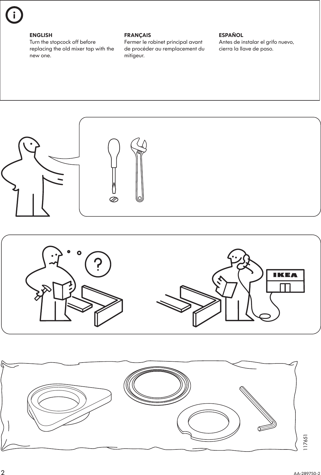 Ikea Hjuvik Aa 289750 2 Users Manual
