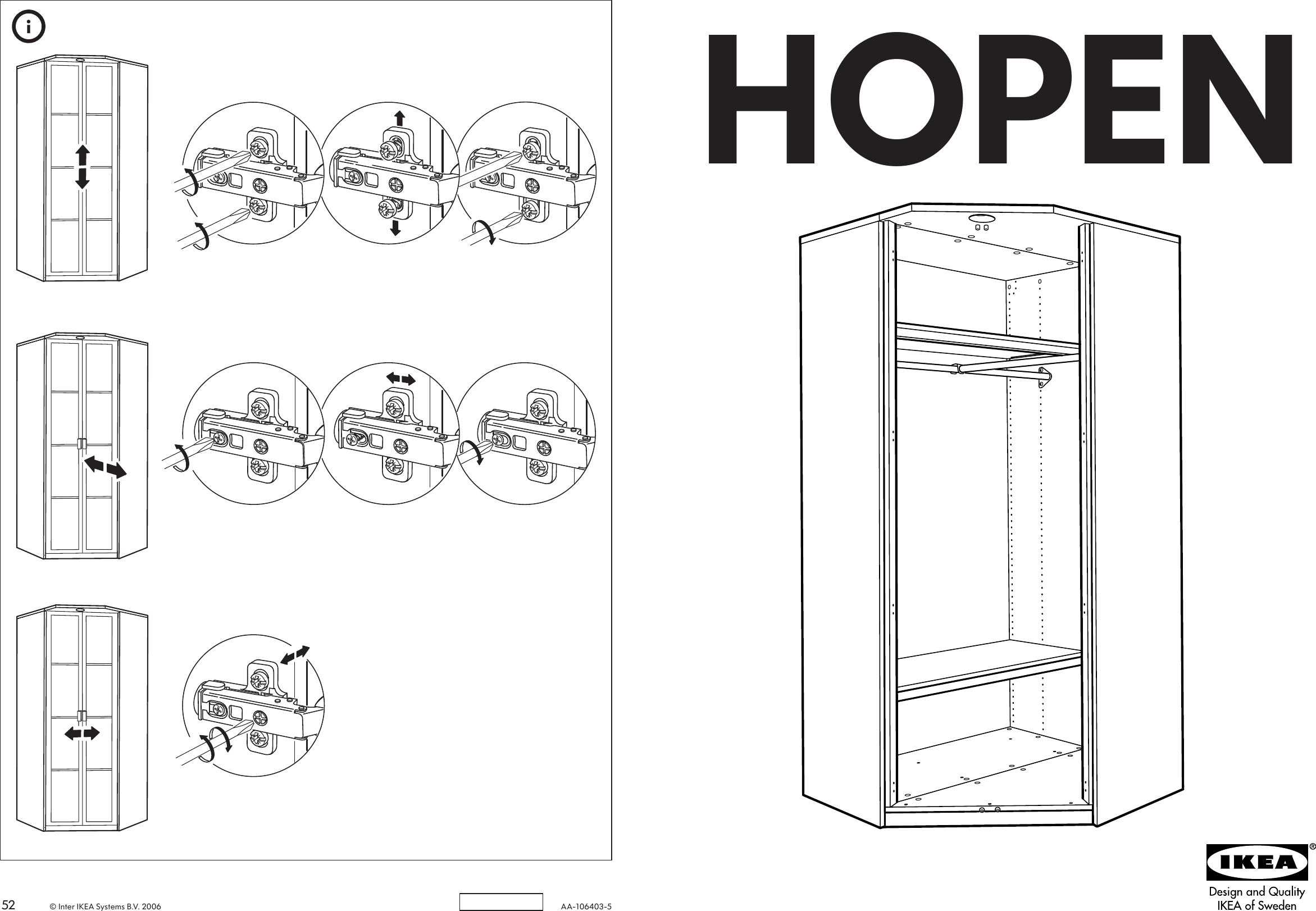 Ikea Hopen Corner Section Frame Assembly Instruction
