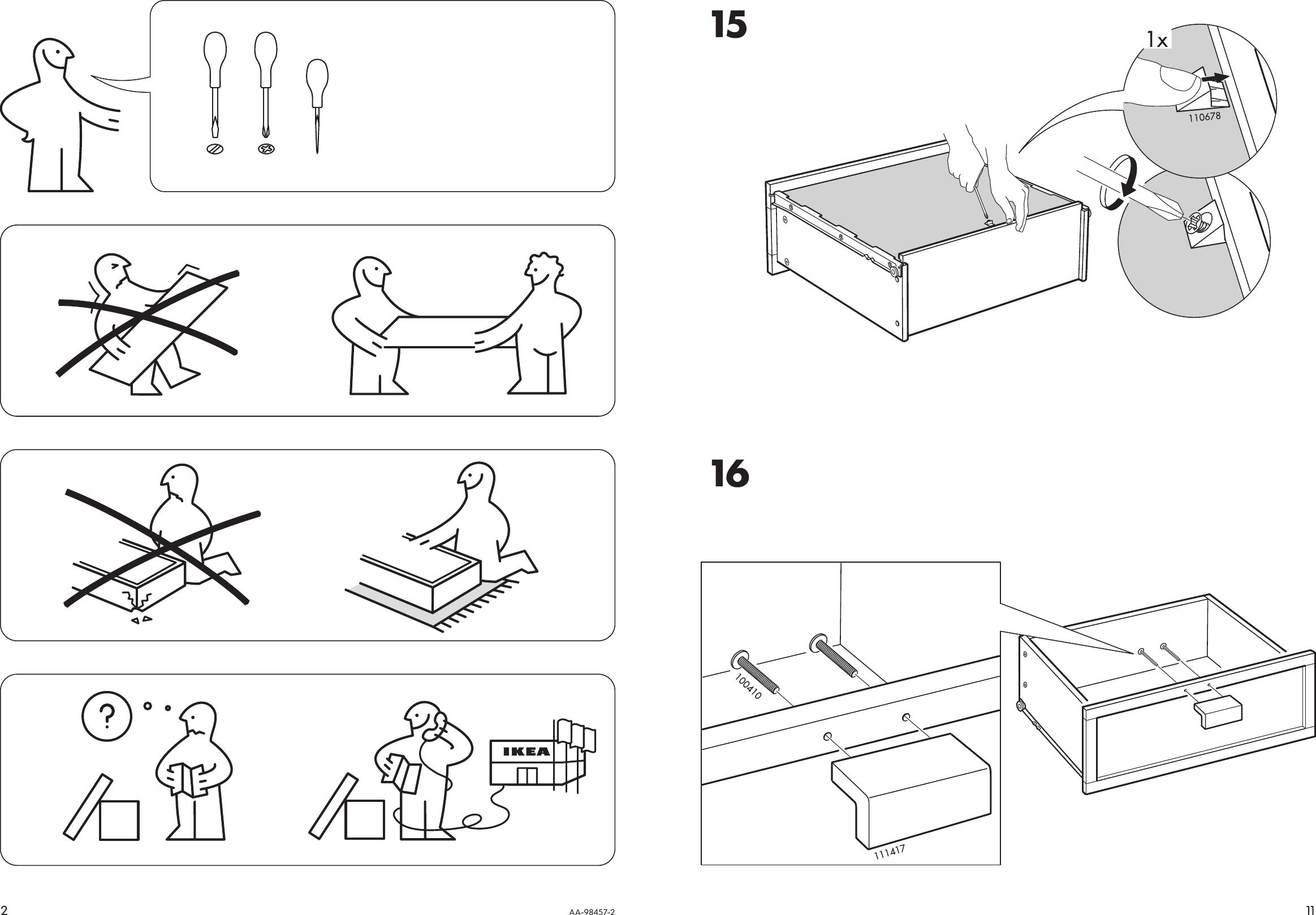 Page 2 of 6 - Ikea Ikea-Hopen-Interior-Chest-Drawers-32-Assembly-Instruction