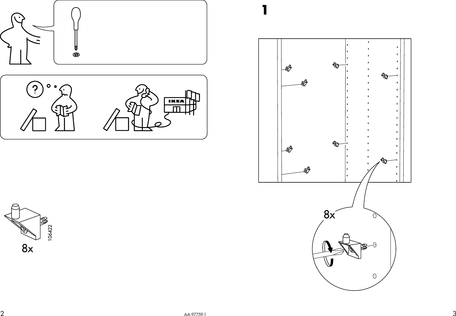 Page 2 of 2 - Ikea Ikea-Hopen-Shelf-2Pk-Assembly-Instruction-2  Ikea-hopen-shelf-2pk-assembly-instruction