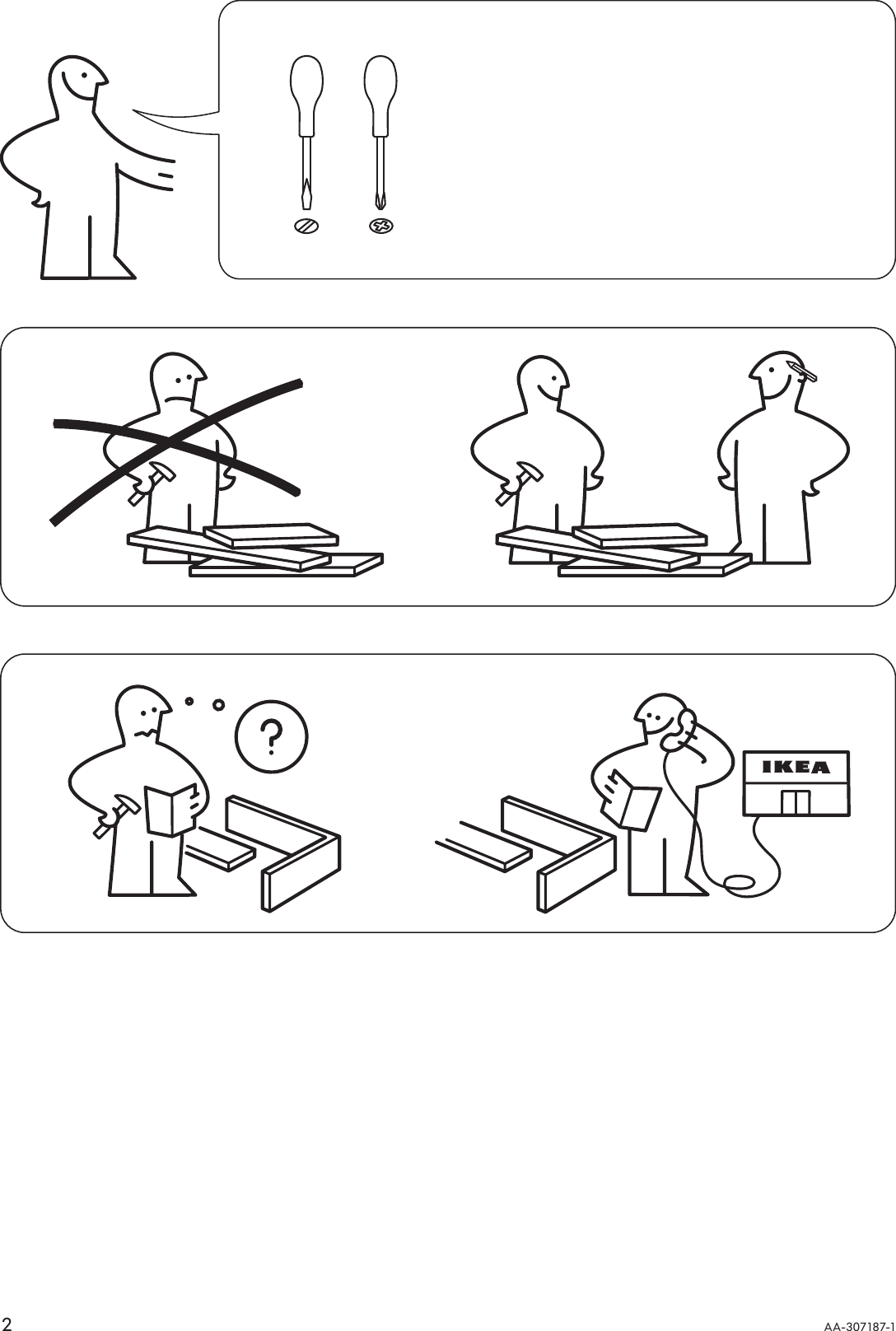 Page 2 of 8 - Ikea Ikea-Ibestad-Bed-Frame-Full-Queen-Assembly-Instruction