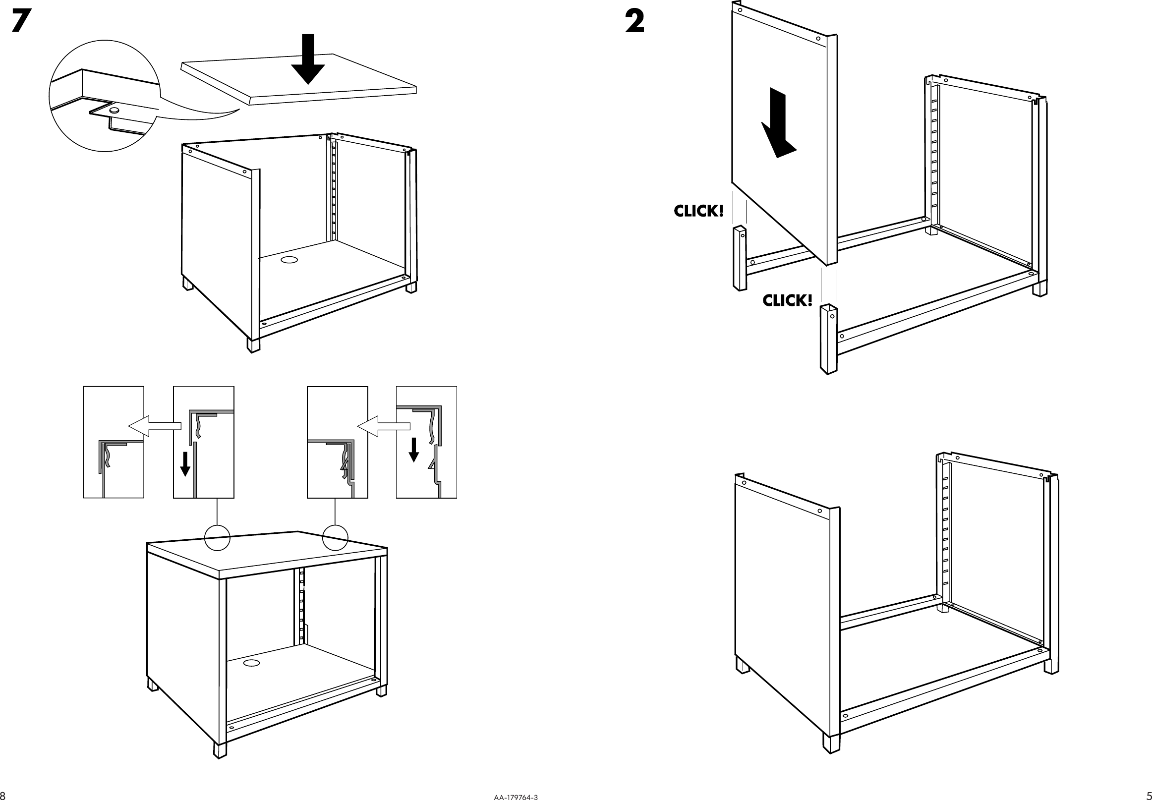 Page 5 of 6 - Ikea Ikea-Ikea-Ps-Cabinet-W-Casters-23-5-8X19-5-8-Assembly-Instruction
