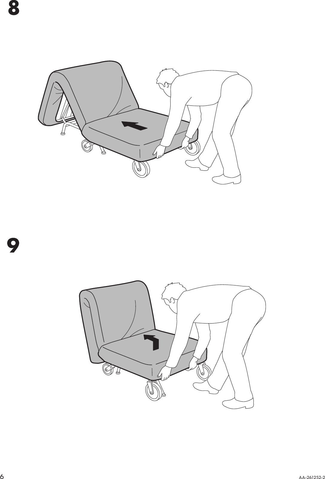 Page 6 of 8 - Ikea Ikea-Ikea-Ps-Chair-Bed-Cover-Assembly-Instruction