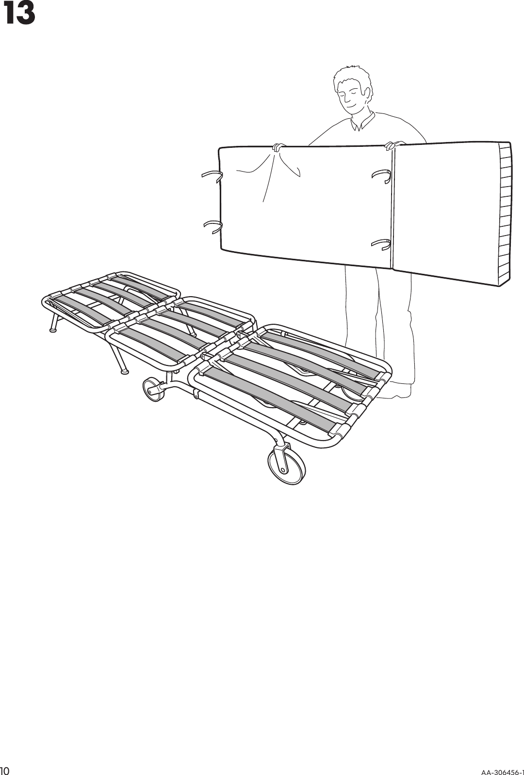 Page 10 of 12 - Ikea Ikea-Ikea-Ps-Chair-Bed-Frame-Assembly-Instruction