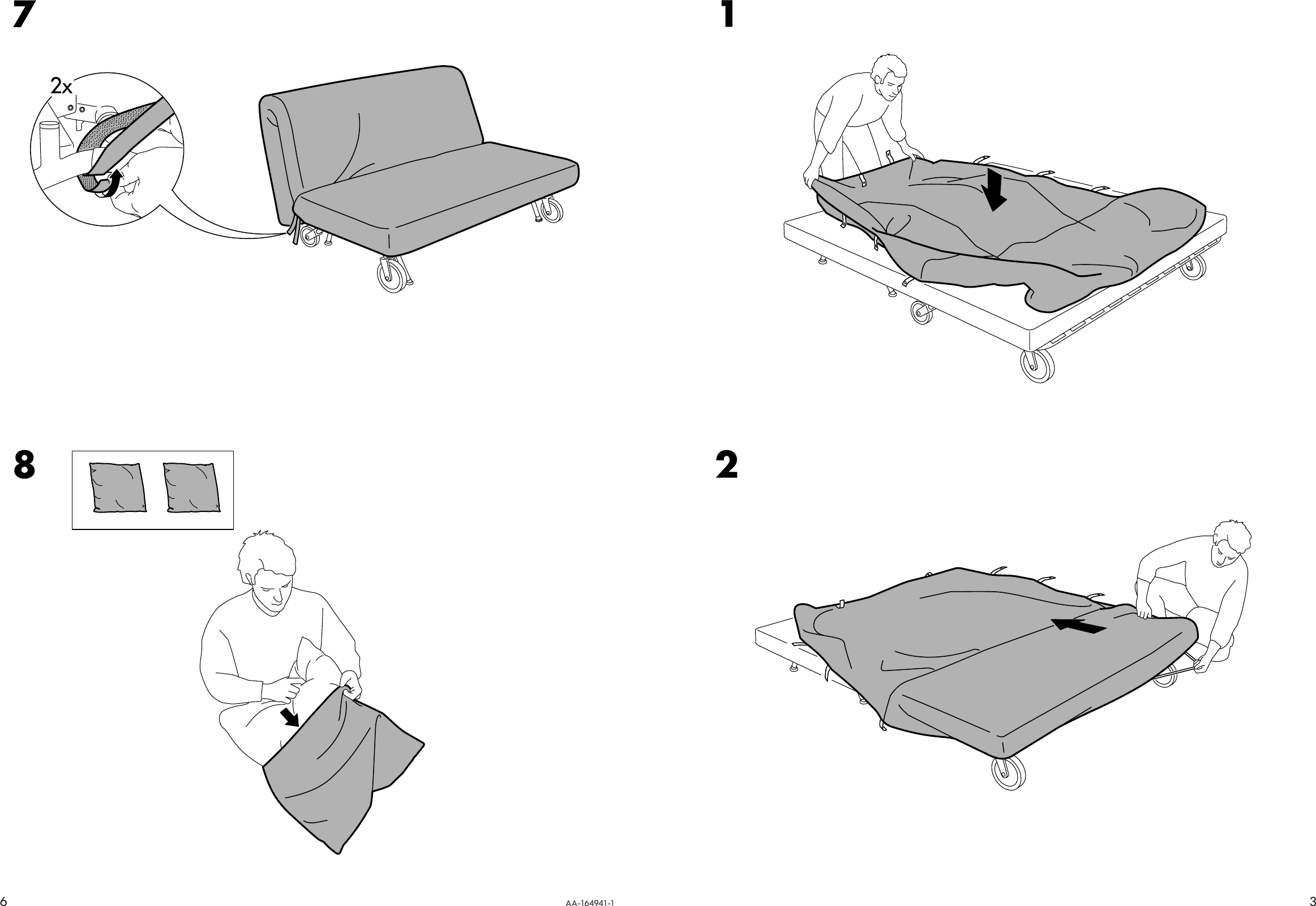 ikea sofa bed instruction manual