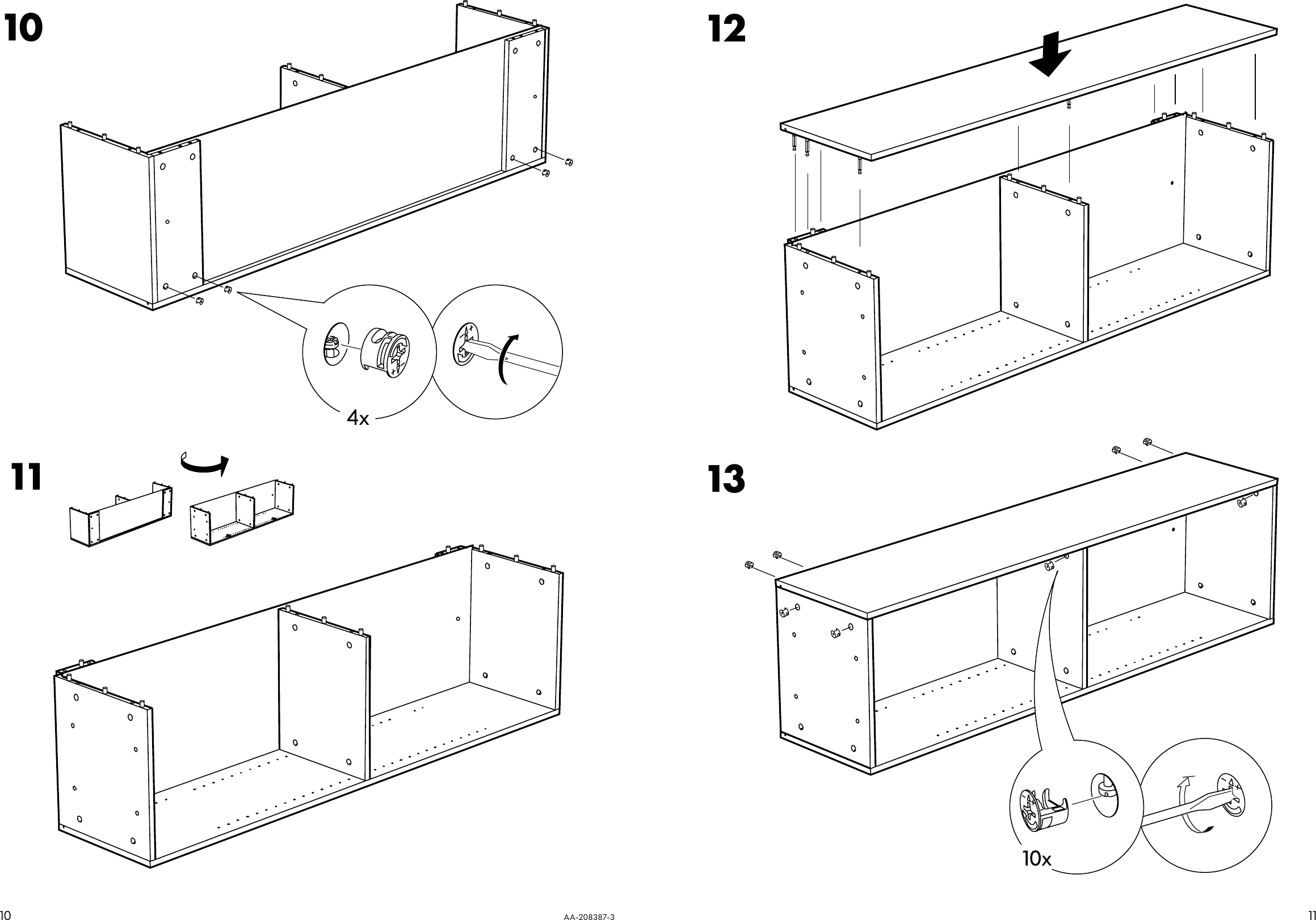 Page 10 of 10 - Ikea Ikea-Ikea-Stockholm-Cabinet-16-1-8X67-3-4-Assembly-Instruction