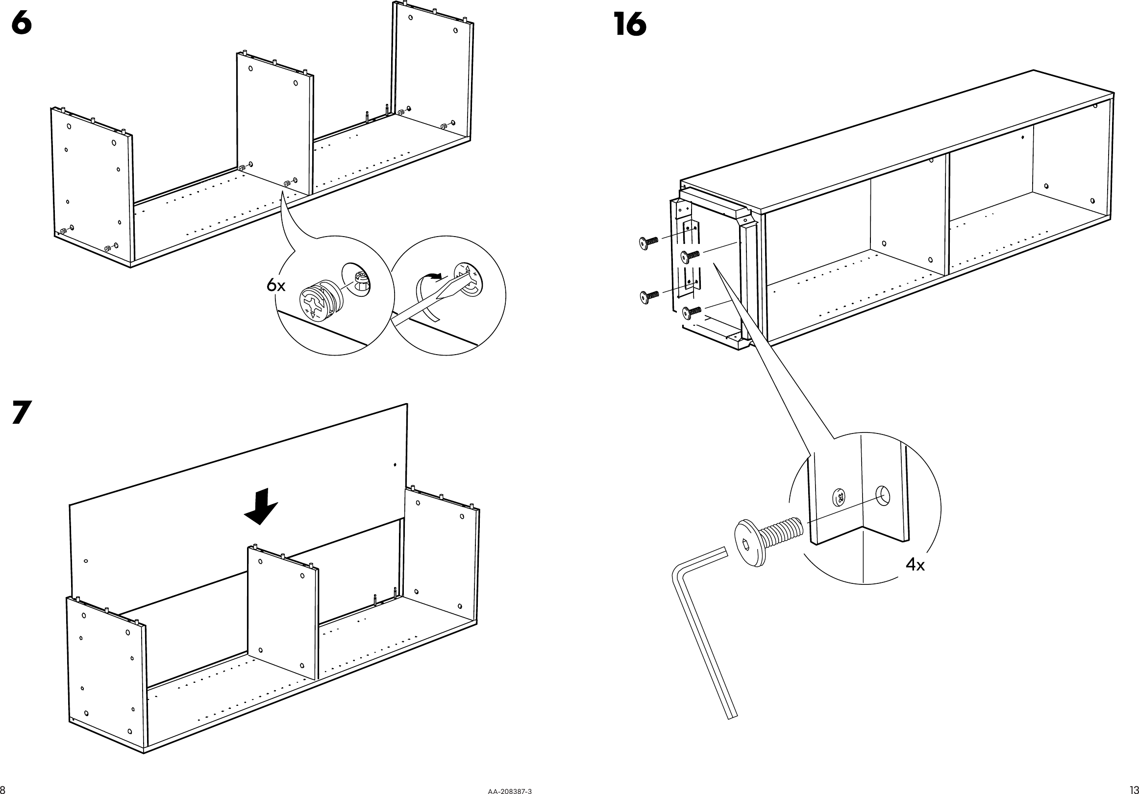 Page 8 of 10 - Ikea Ikea-Ikea-Stockholm-Cabinet-16-1-8X67-3-4-Assembly-Instruction