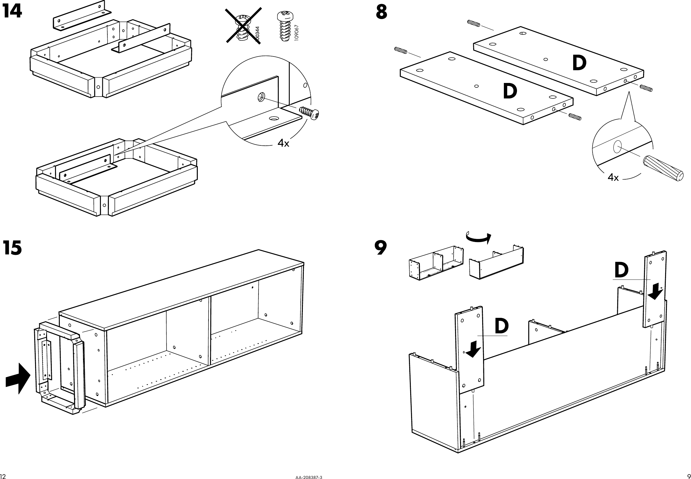 Page 9 of 10 - Ikea Ikea-Ikea-Stockholm-Cabinet-16-1-8X67-3-4-Assembly-Instruction