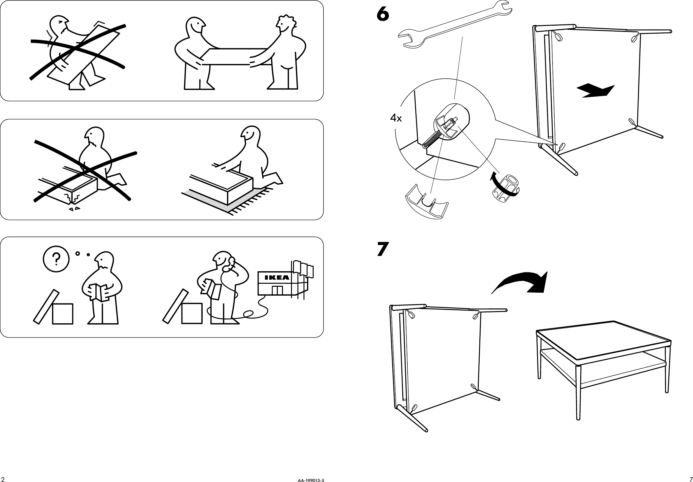 Vernietigen nevel boog Ikea Stockholm Coffee Table 35X35 Assembly Instruction