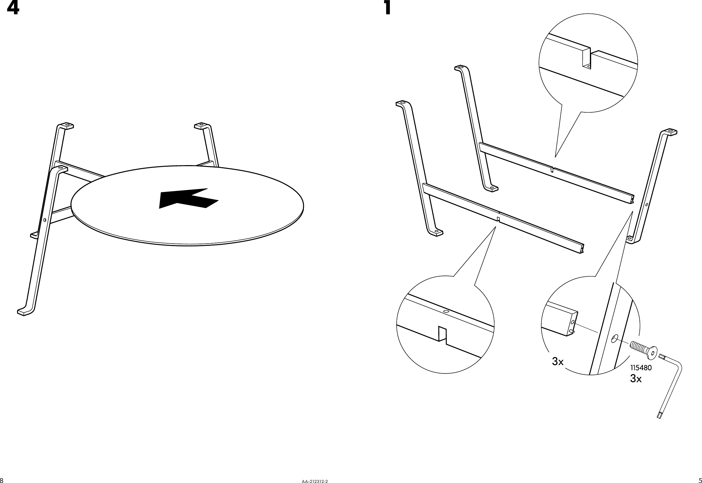 Page 5 of 6 - Ikea Ikea-Ikea-Stockholm-Coffee-Table-38-Assembly-Instruction