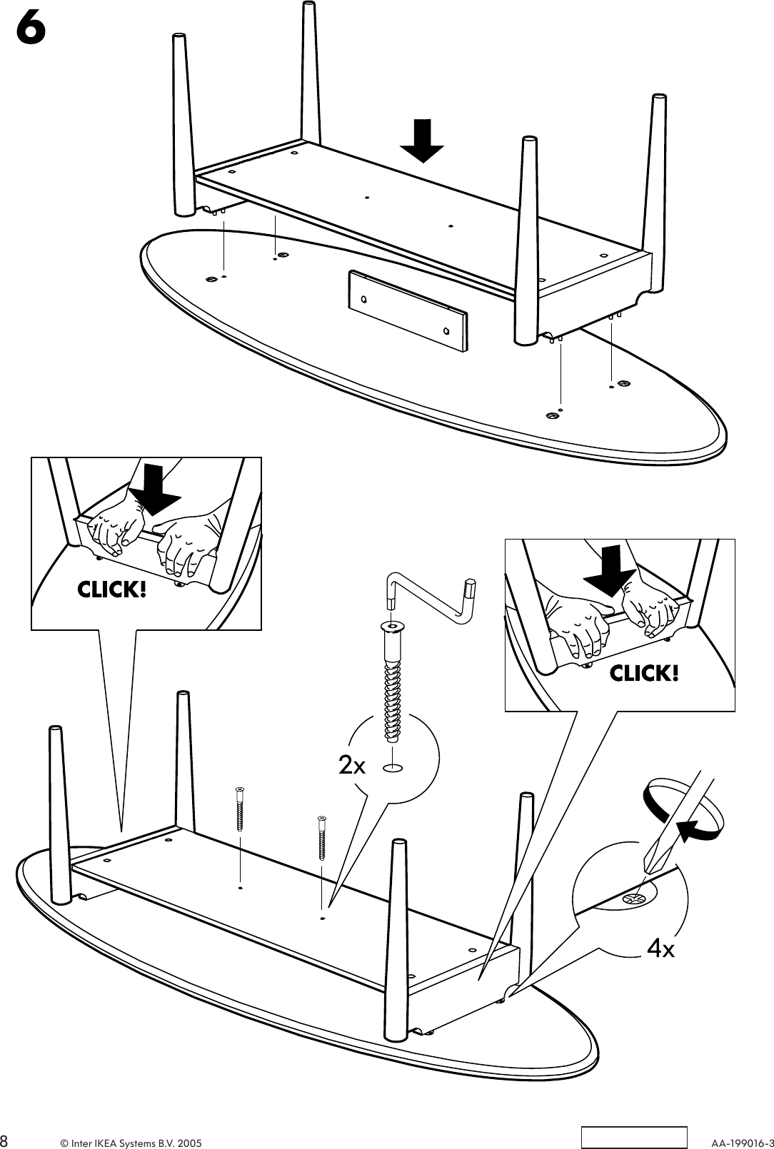Page 8 of 8 - Ikea Ikea-Ikea-Stockholm-Coffee-Tbl-67X24-Assembly-Instruction