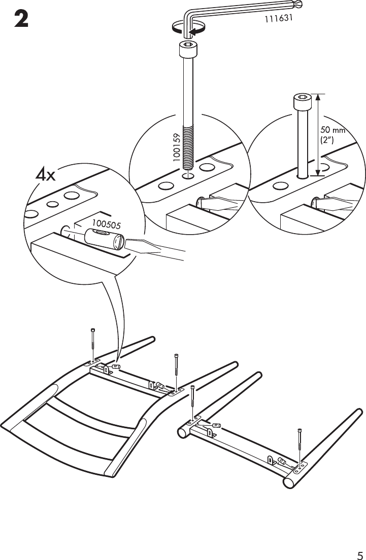 Page 5 of 12 - Ikea Ikea-Ikea-Stockholm-Dining-Chair-Assembly-Instruction