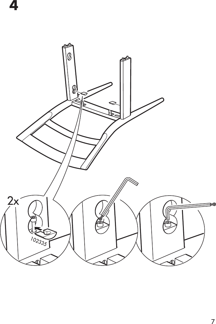 Page 7 of 12 - Ikea Ikea-Ikea-Stockholm-Dining-Chair-Assembly-Instruction